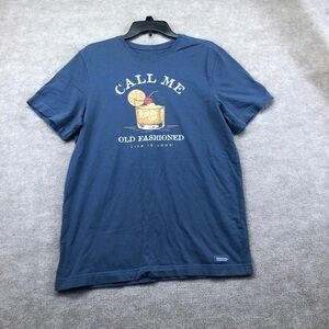 Life Is Good Short Sleeve Shirt Size Medium. It Says Call Me Old Fashioned